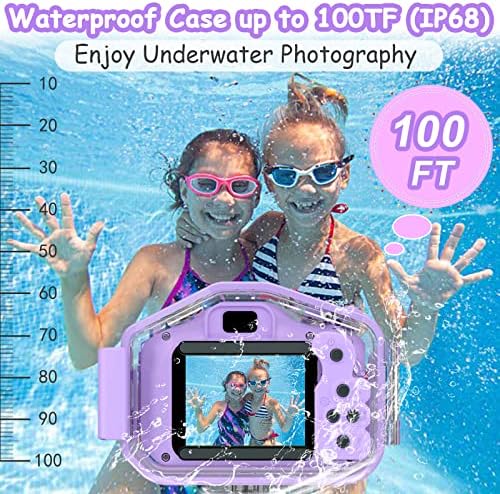DEKER Kids Waterproof Camera, Underwater HD Digital Camcorder, Purple - Image 3