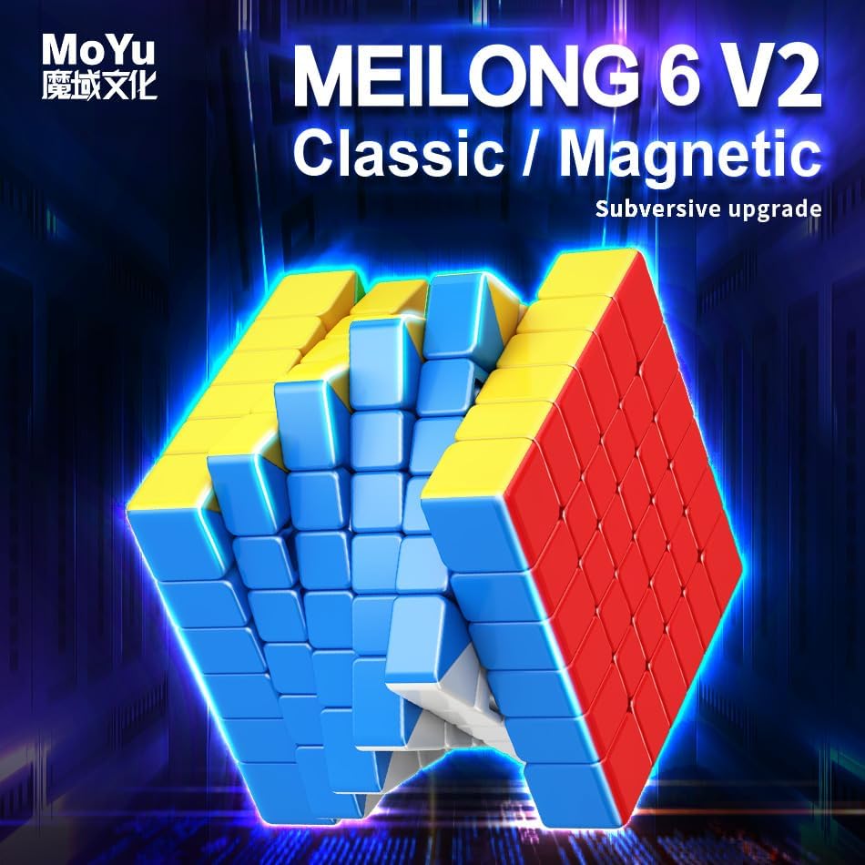 Bukefuno MoYu Meilong 6x6 V2 Magnetic Cube Stickerless Speed Puzzle 2023 - Image 5