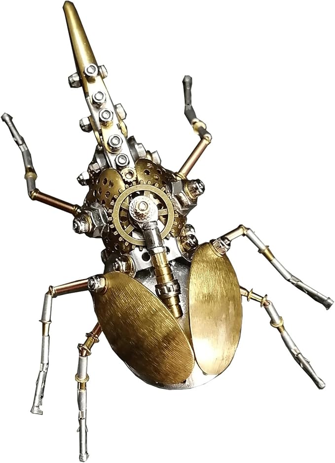 3D Metal Puzzles, Steampunk Bug Sculpture Hercules Beetle Mechanical Insects Model,Metal Building Hobby kit DIY Projects, Fun for Birthday (Aristolochia)