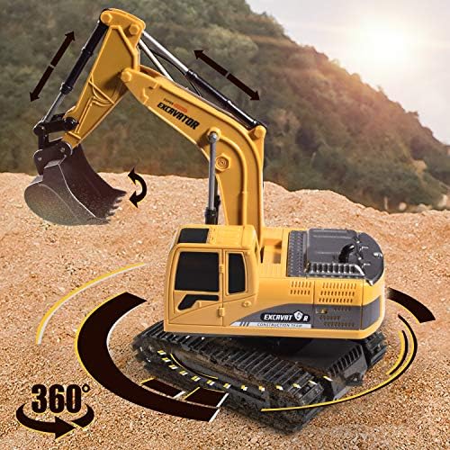 Remote Control Excavator, Beach Excavator Sand Toy Gift for Boys Age 3-7 - Image 3
