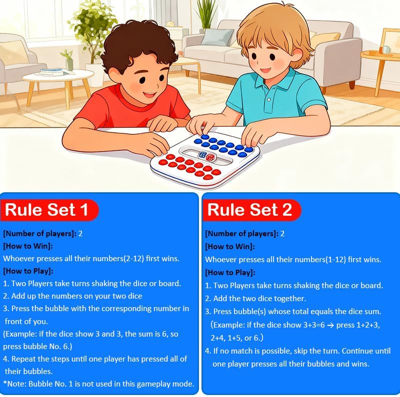 Pop Math Game Addition & Subtraction Game Learning Toys for Kids 5-7 - Image 6