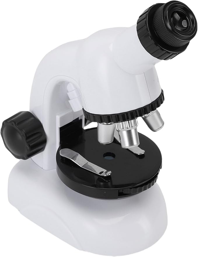 SUNGOOYUE Kids Microscope Kit, High Magnification & LED Illumination, 1200X Zoom, STEM Science Tool with 5 Prepared Slides and Tools, Durable Frame and Portable Design, Ideal for Ages 8-12
