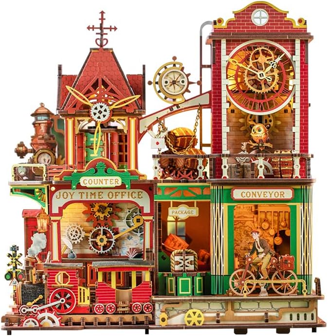 Roroom Mechanical 3D Wooden Puzzles for Adults, 742pcs Wood Building Kit by Roroom