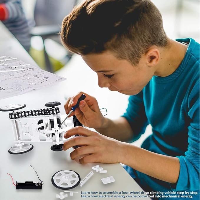 WISHKY STEM Toys, Science Kit for Young Engineer, Stem Projects for Kids Ages 8-12| Mechanical Toys, Ideal Birthday for Boys & Girls Aged 8-14