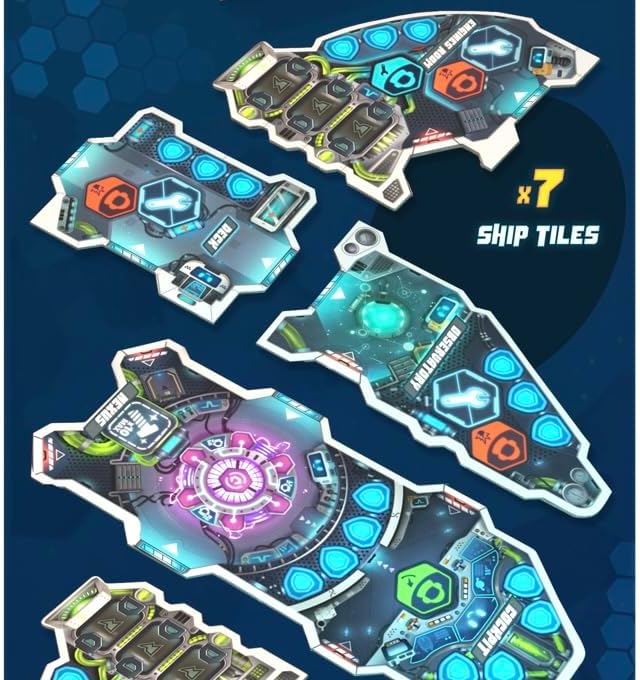 SAVANA Spark Riders 3000 – Cooperative Sci-Fi Survival Board Game | Pilot, Repair & Fight Aliens with The Interactive App | 1–4 Players, Ages 10+, 60 Min Playtime | Solo & Team Strategy Game
