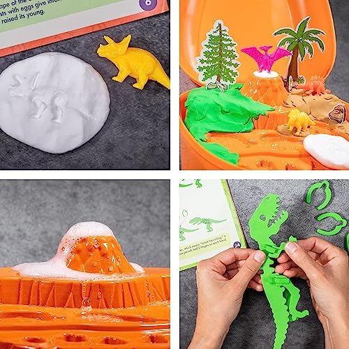 The Young Scientists Club Dinosaur Adventure Pack by Horizon Group USA, STEM Kit, 16 Educational Activities, Includes Reusable Backpack, DIY Foam Dinosaur & Fossils, 42-Piece Card Game & More, Multi - Image 5