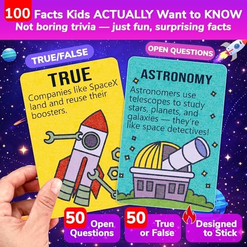 Quokka Trivia Games for Kids - Space Facts and Astronomy - Fun Card Game - Image 2