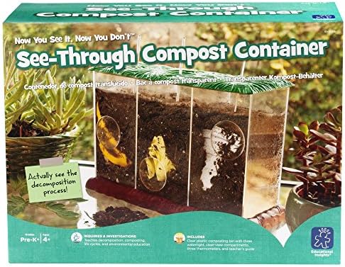 Educational Insights See-Through Compost Container - STEM Kits for Kids, Homeschool or Classroom Earth Science Kit, Practice Observation & Learn about Nature, Science Experiments for Kids Ages 4+ - Image 7