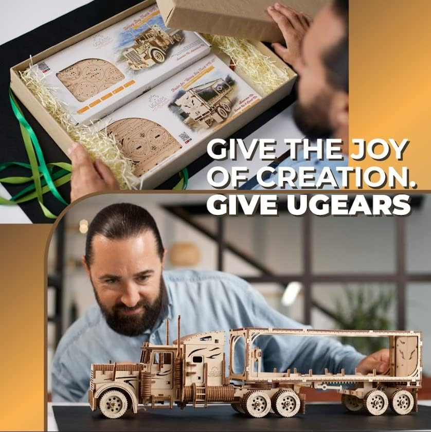 UGEARS 70057 Trailer for Heavy Boy Truck VM-03 Mechanical Model kit - Image 5