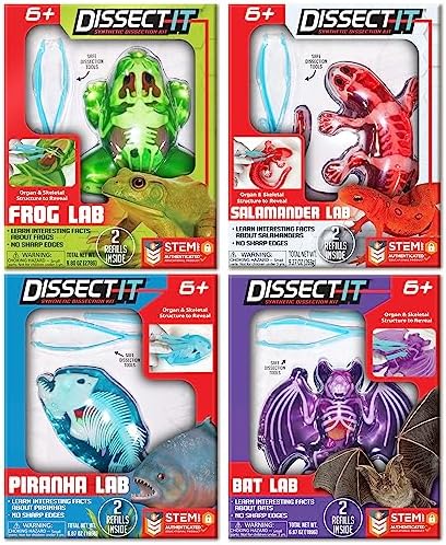 Dissect-It, Variety Animal Dissection Kit, STEM Toys for Kids, Ages 6+ by TopSecretToys