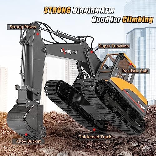 kolegend RC Excavator 3-in-1 Remote Control Excavator for Kids & Adults - Image 3