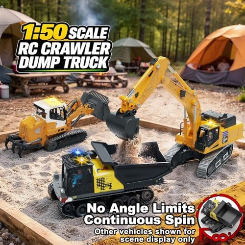 RC Dump Truck for Adults 1:50, Remote Control Dump Truck - Image 2