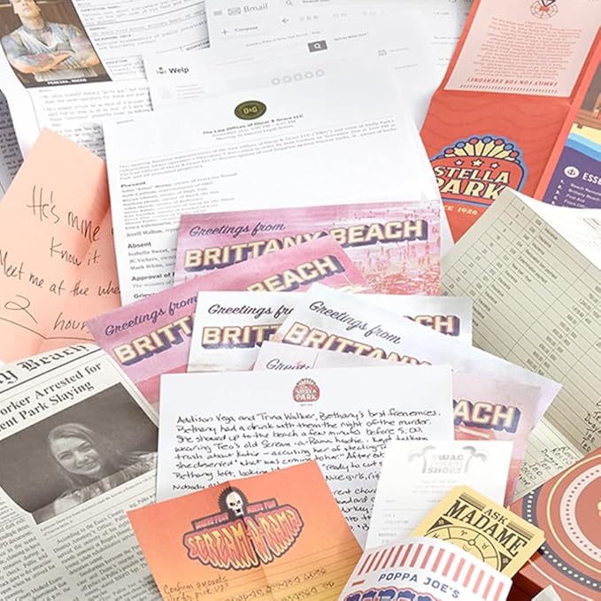 Hunt A Killer: Body On The Boardwalk, Catch the Amusement Park Killer, Interactive Unsolved Mysteries Game, Mystery Box for Game Night, Murder Mysteries Card, Puzzle & Board Games, For Ages 14 and up