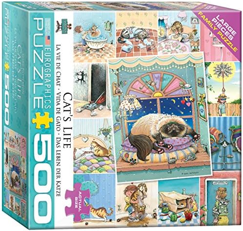 EuroGraphics (EURHR Cat's Life by Gary Patterson 500Piece Puzzle 500Piece Jigsaw Puzzle, 8500-5366 by EuroGraphics