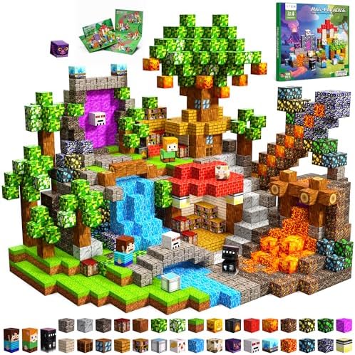 Magnetic Blocks, 100PCS Toys Building Cube Birthday Gifts for Kids by SSAWER
