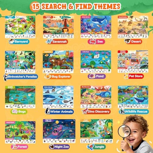 JoyCat Search & Find Books, Animal Preschool Learning Activities for 3-5 - Image 4