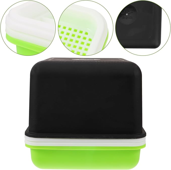 Peanut Sprout Water Propagator Tray Small Germination Starter Kit with Cover for Home Hydroponic Growing, Plant Sowing Container Garden Accessory
