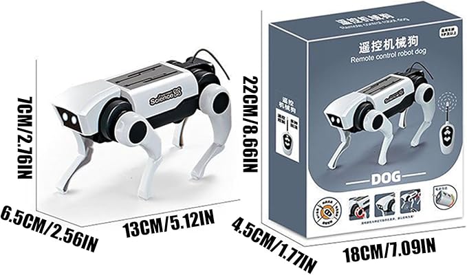 Robot Dog - Solar Powered Educational Learning Kit | Interactive Robotics Toy | Robot Dog Toy for Kids & Adults, Boys & Girls, Birthday & Holiday Parties