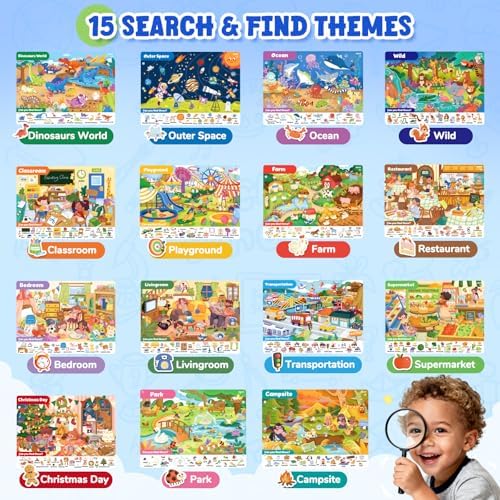 JoyCat Search & Find Activity Books, Preschool Learning Game Activities - Image 4