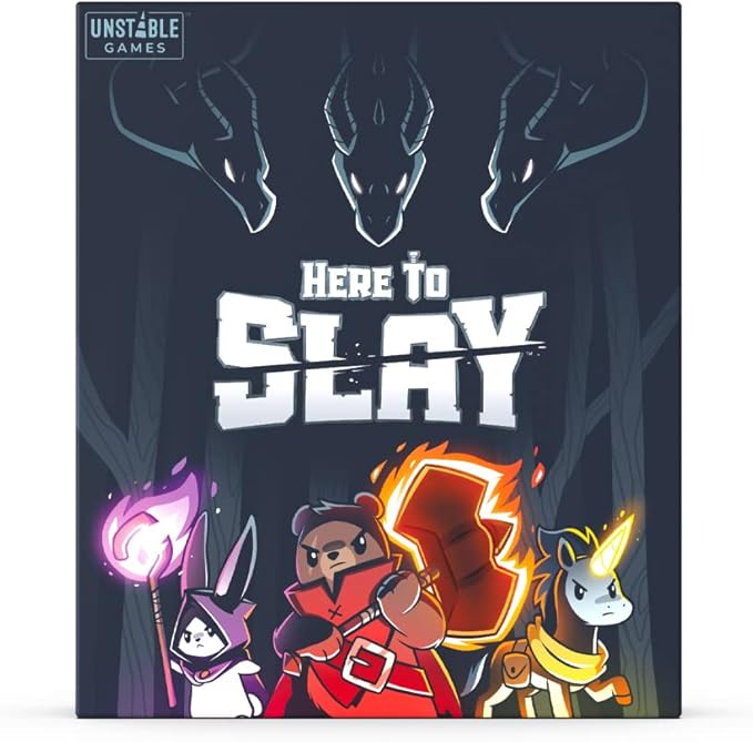 Unstable Games Here to Slay Card Game - Fantasy Adventure Strategy Game for 2-6 Players, Ages 10 and Up - Family Game Night Card Game from the Creators of Unstable Unicorns