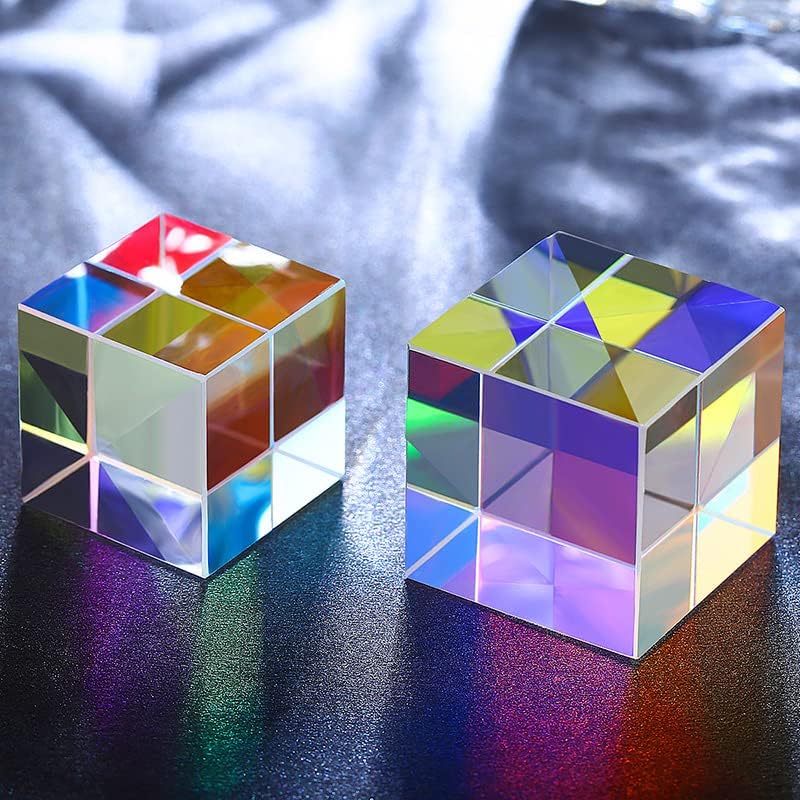 Xuanthang 1pcs Hexagonal Color Prism 10x10x10MM Xcube Optical Prism Children's Popular Science Physics Experimental Equipment - Image 3