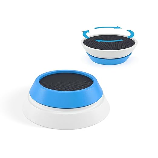 Manual Petri Dish Revolving Table 60-150mm Plastic Glass Petri Dishes Spreader Turn Table Culture Dishes Coater Turntable for Lab Science Experiment Agar Spread-Plate Operation