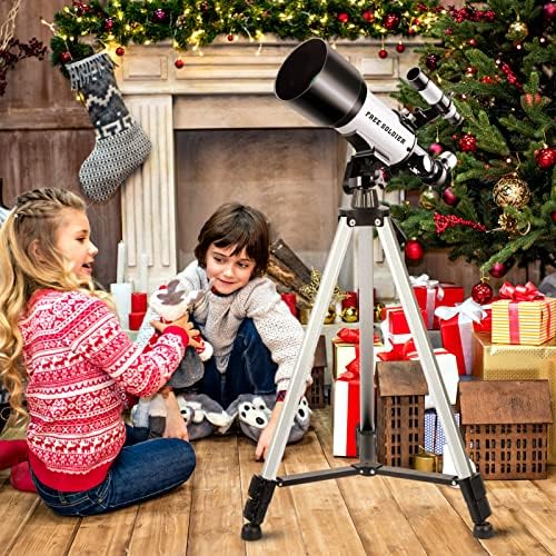 Telescope for Adults Astronomy Beginners - 70mm Aperture and 400mm Focal Length Astronomical Refractor Telescope Great Astronomy for Christmas with Package, White - Image 6