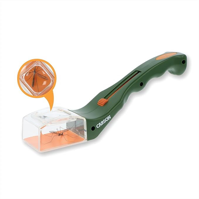 Carson BugView 5X Magnifying Glass Quick-Release Bug Catcher Indoor and Outdoor Tool for Kids or Adults (HU-10)