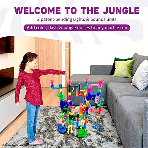 Marble Genius Green-Jungle Lights & Sounds Marble Run Accessory Set - Image 4