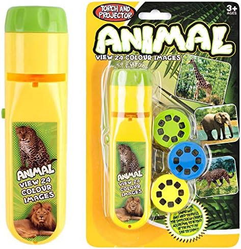 Georgie Porgy Children Projector Toys Educational Science Set Wall Ceiling Tent Torch Flashlight for Kids Gifts for Boys Girls (Wild Animal) by GeorgiePorgy