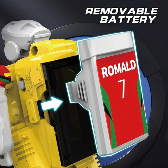 X-Verse Robot Toys for Kids, Dual Remote Controlled Soccer Robot with Lights - Soccer Game Mode, Soccer Robots with Soccer, Soccer Field and Goalposts, Christmas Birthday Gift for Boys