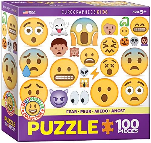 EuroGraphics Fear Emoji (100 Piece) Puzzle by EuroGraphics