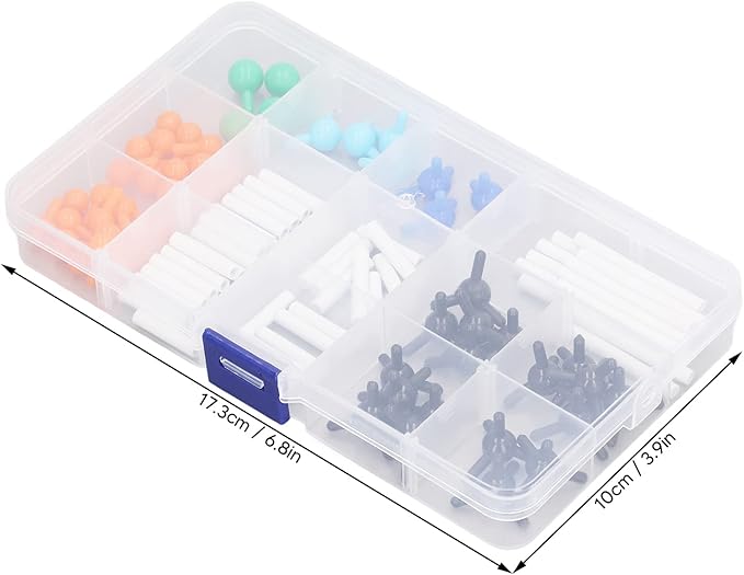 Organic Chemistry 69 Piece Kit Chemistry Molecular Model Kit Vibrant Color 3D Educational Model for Student Teacher Learning