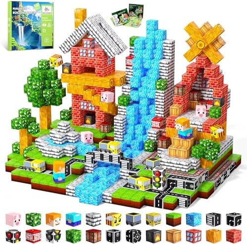 Magnetic Blocks, 100PCS Toys Building Cube Birthday Gifts for Kids by SSAWER