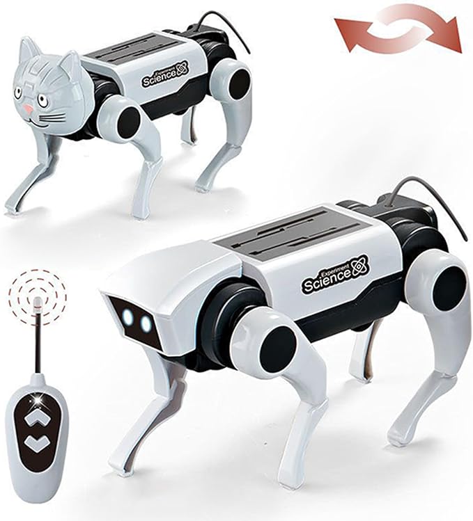 Robot Dog, Fun Interactive Design, 1 Piece, Children Robot Building Set, Science Experiment Robotics Kit, Skill Building, for Bonding and Shared Educational