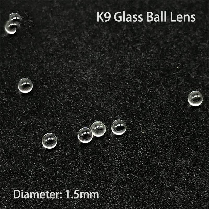 Prisms & Kaleidoscopes Diameter 1.5mm Optical K9/BK7 Crystal Spherical Ball Lens Science Classroom Optics Kits (Diameter : 1.5mm) - Image 2