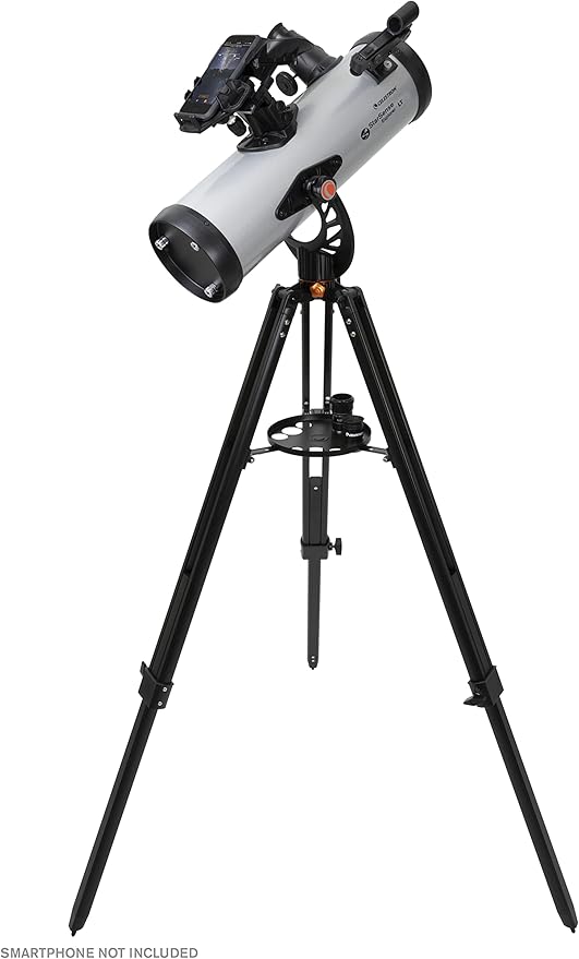 Celestron StarSense Explorer LT 114AZ App-Enabled Telescope – 114mm Newtonian Reflector with Smartphone Dock & StarSense App – iPhone & Android Compatible – Easy-to-Use for Beginners