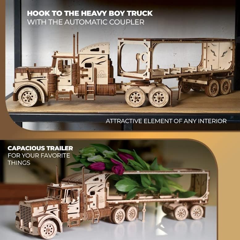 UGEARS 70057 Trailer for Heavy Boy Truck VM-03 Mechanical Model kit - Image 3