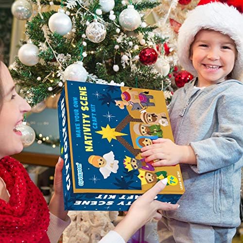 CiyvoLyeen Kids Sewing Kit Crafts – DIY Nativity Scene Christmas Ornament Sewing Set for Girls & Boys Beginner Craft Kit for Kids - Image 5