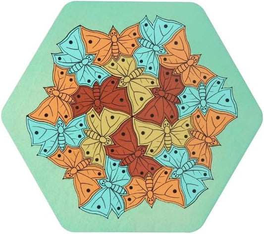 Butterfly Puzzle – 19-Piece Wooden Jigsaw, Educational Brain Teaser, Cognitive Skill Puzzle, Memory-Boosting Game, Eco-Friendly Wooden Toy, Creative Learning Activity, Brain-Boosting Jigsaw
