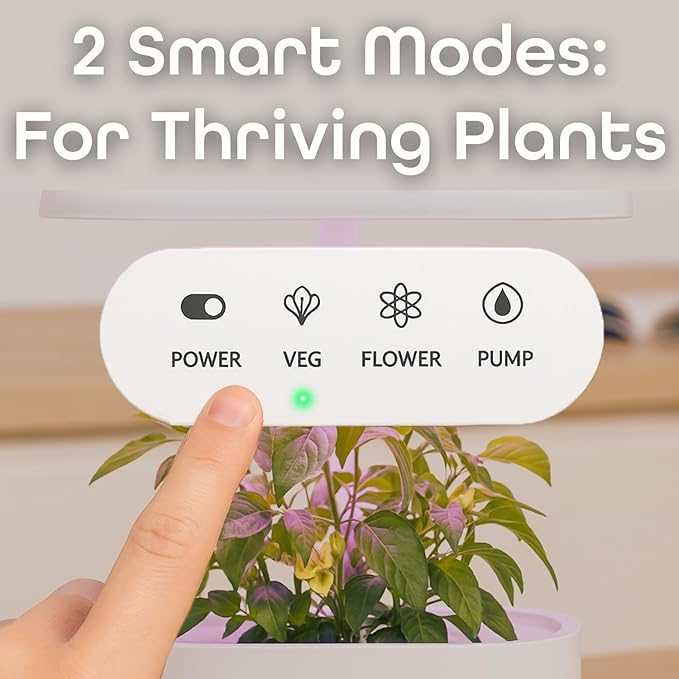 Nouri 5 pod APP Smart Garden for Home Cooks | w/Heirloom Salad | Hydroponics Growing System | LED Grow Lights | Indoor Herb Garden Kit | Herb Growing Kit Indoors for Plant Lovers, Gardeners, Kitchen