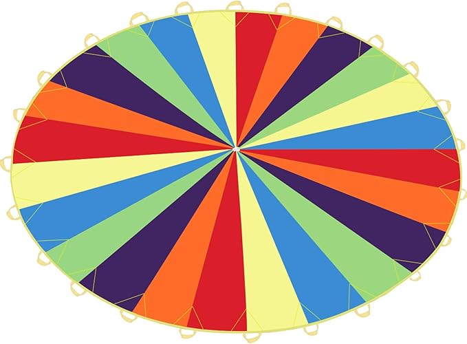 Sonyabecca Play Parachute for Kids Tent Cooperative Team Building Birthday Games (20ft)