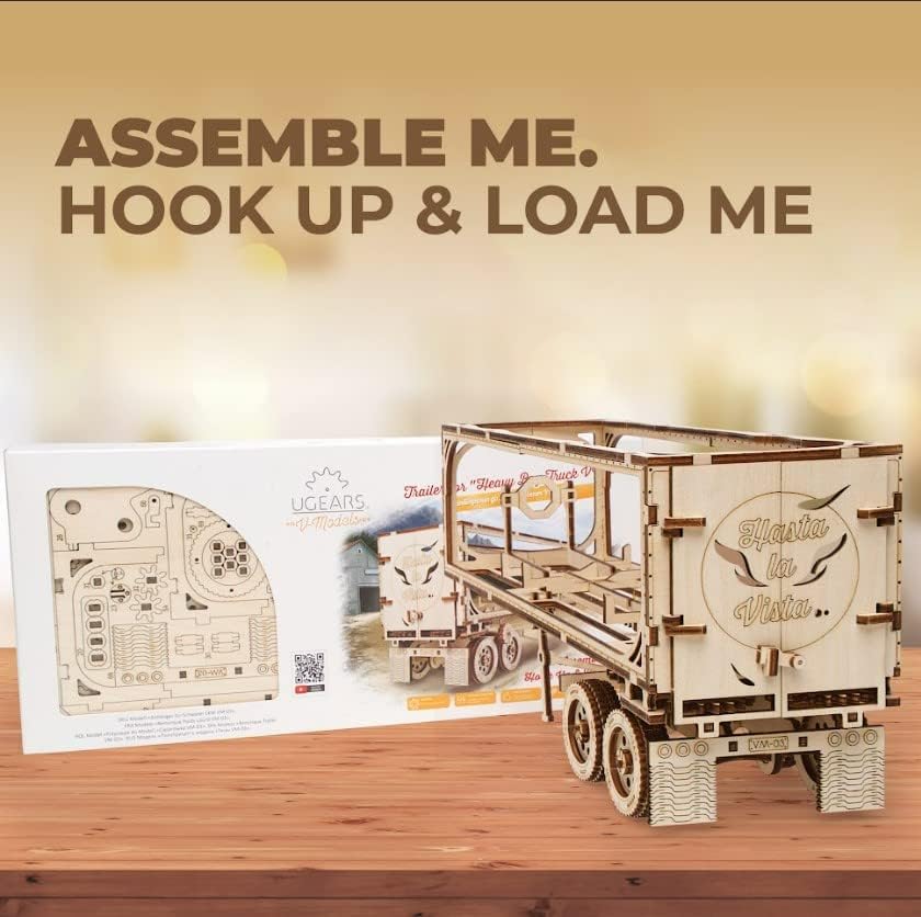 UGEARS 70057 Trailer for Heavy Boy Truck VM-03 Mechanical Model kit - Image 6