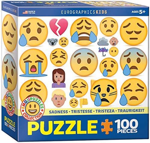 EuroGraphics Sadness Emoji (100 Piece) Puzzle by EuroGraphics