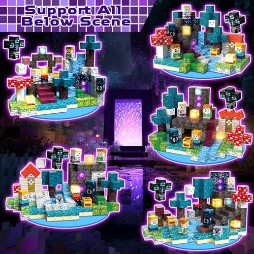 200 PCS Magnetic Blocks - Light Up Magnetic Building Blocks for Kids, Magnet Cubes Stacking for Boys Girls, STEM Montessori Sensory Toys Ages 3 4 5 6 7 8 9 10 11 12 13 Birthday Gifts - Image 4