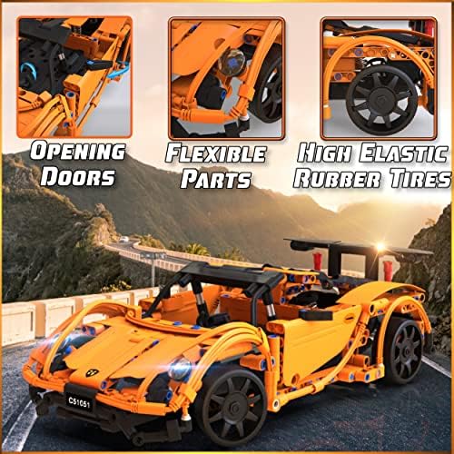 WISEPLAY STEAM Building Block RC Car Set 421 PCS - STEM Projects for Kids Ages 8-12 - Build Your Own RC Car - Image 5