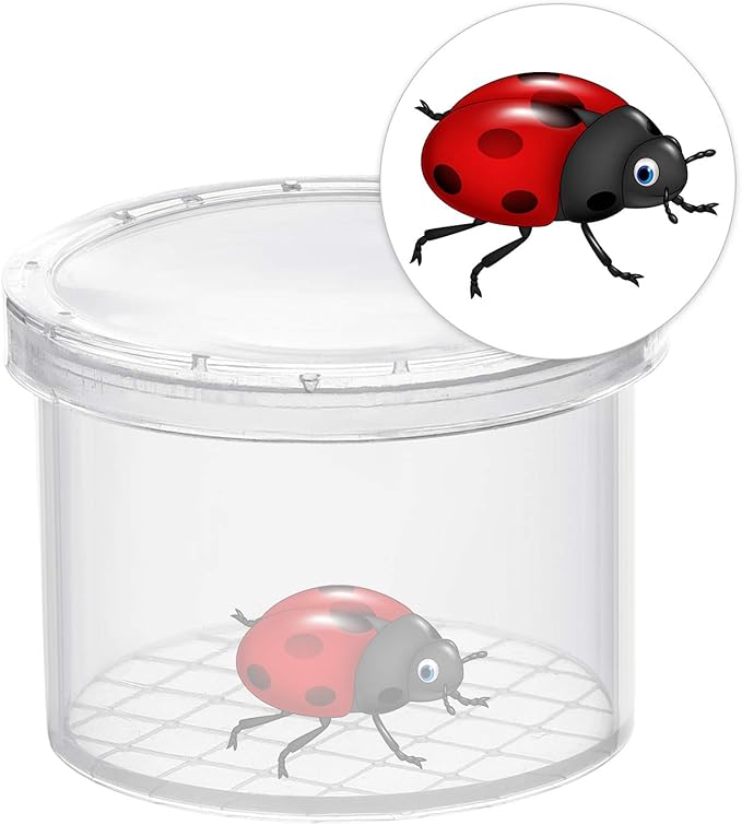 Coopay 16 Pieces Bug Viewer Critter Insect Cage Magnifying Insect Box Bug Magnifier Container Catcher Cage, Science Nature Exploration Tools