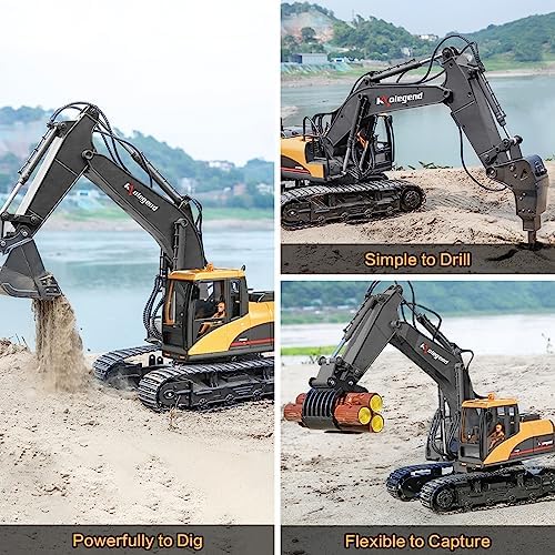 kolegend RC Excavator 3-in-1 Remote Control Excavator for Kids & Adults - Image 5