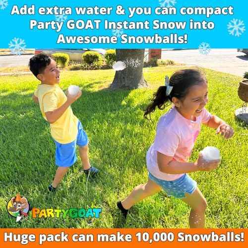 PARTY GOAT Bulk Fake Snow Powder, 200 Gal Instant Snow for Big Events, 33lb - Image 4
