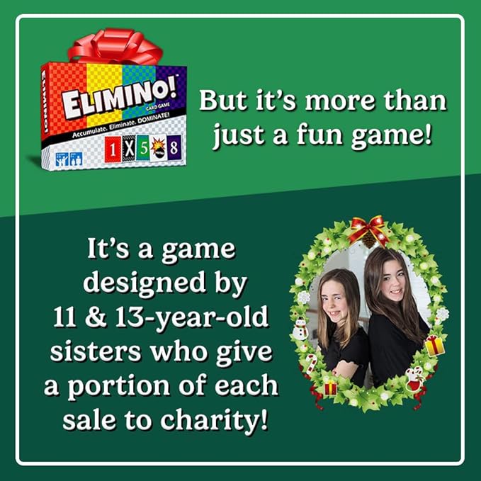 Elimino Family Card Game – Fast & Simple Gameplay That Brings Everyone Together | Easy to Learn, Ages 7+, Great for Kids, Parents & Grandparents
